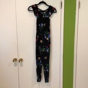 Old Navy girls floral jumpsuit